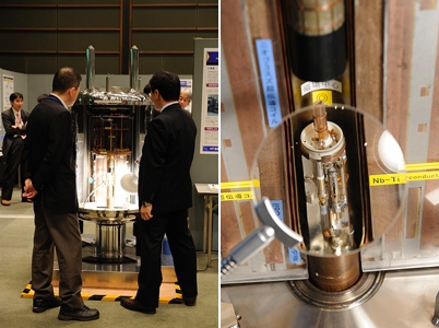 「技術力展示コーナーに展示された「NMR」の実物」の画像